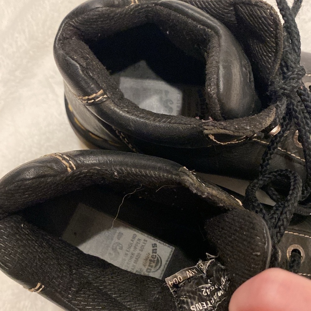 Vintage 90’s 8542 Dr Martens unisex black leather oil resistant work boots - Picture 5 of 9